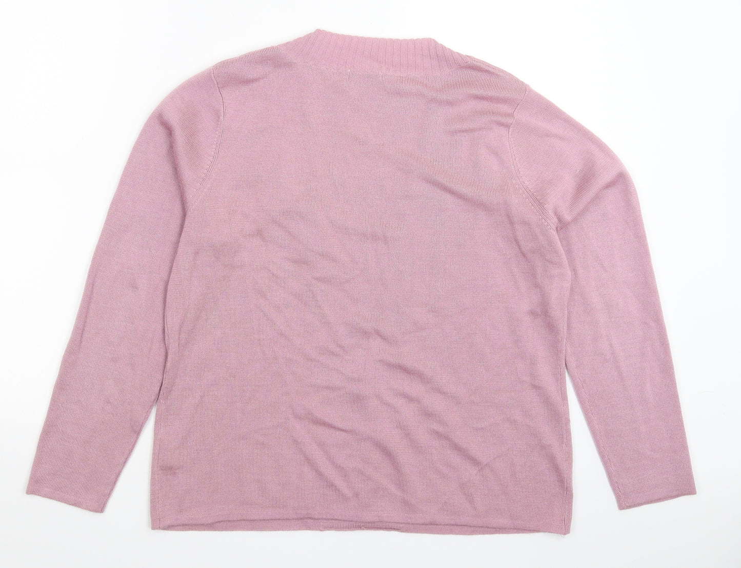 Damart Womens Pink  Knit Pullover Jumper Size 20