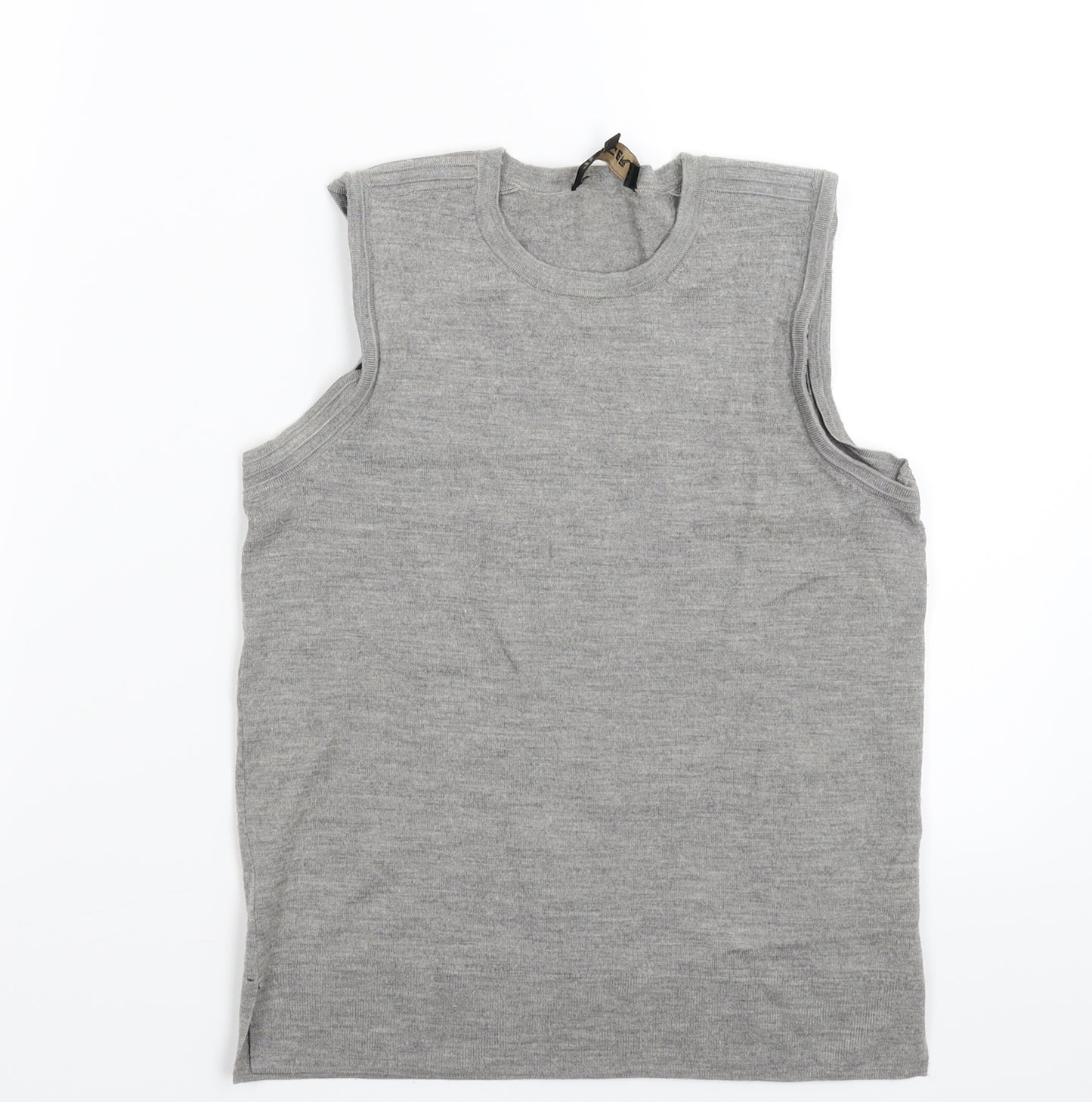 Jaeger Womens Grey  Knit Vest Jumper Size S