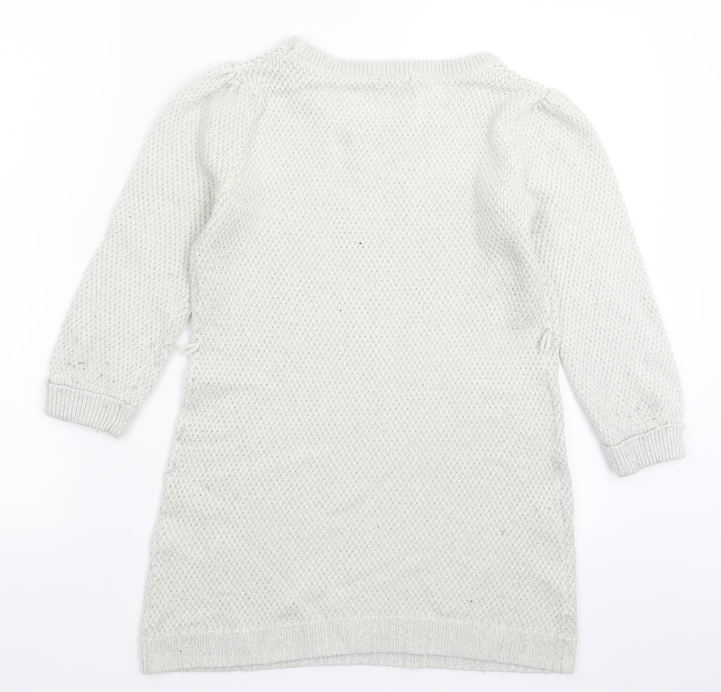 H&M Womens White  Knit Pullover Jumper Size M