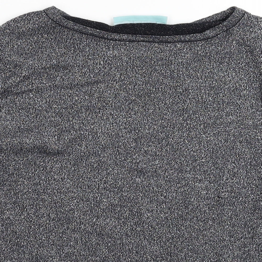 Avenue Womens Silver  Knit Pullover Jumper Size 14