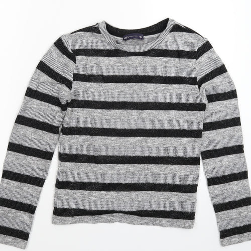 Marks and Spencer Womens Multicoloured Striped Knit Pullover Jumper Size 8