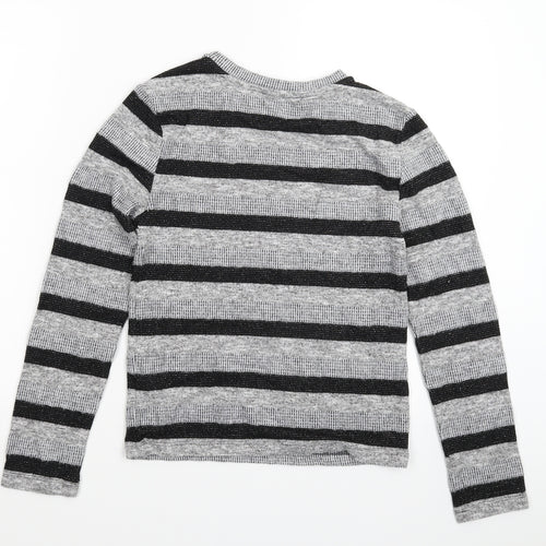 Marks and Spencer Womens Multicoloured Striped Knit Pullover Jumper Size 8