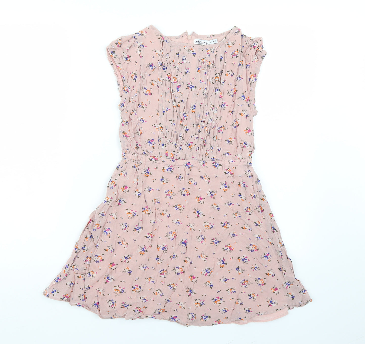 Jonnie B Girls Pink Floral  T-Shirt Dress  Size 9-10 Years