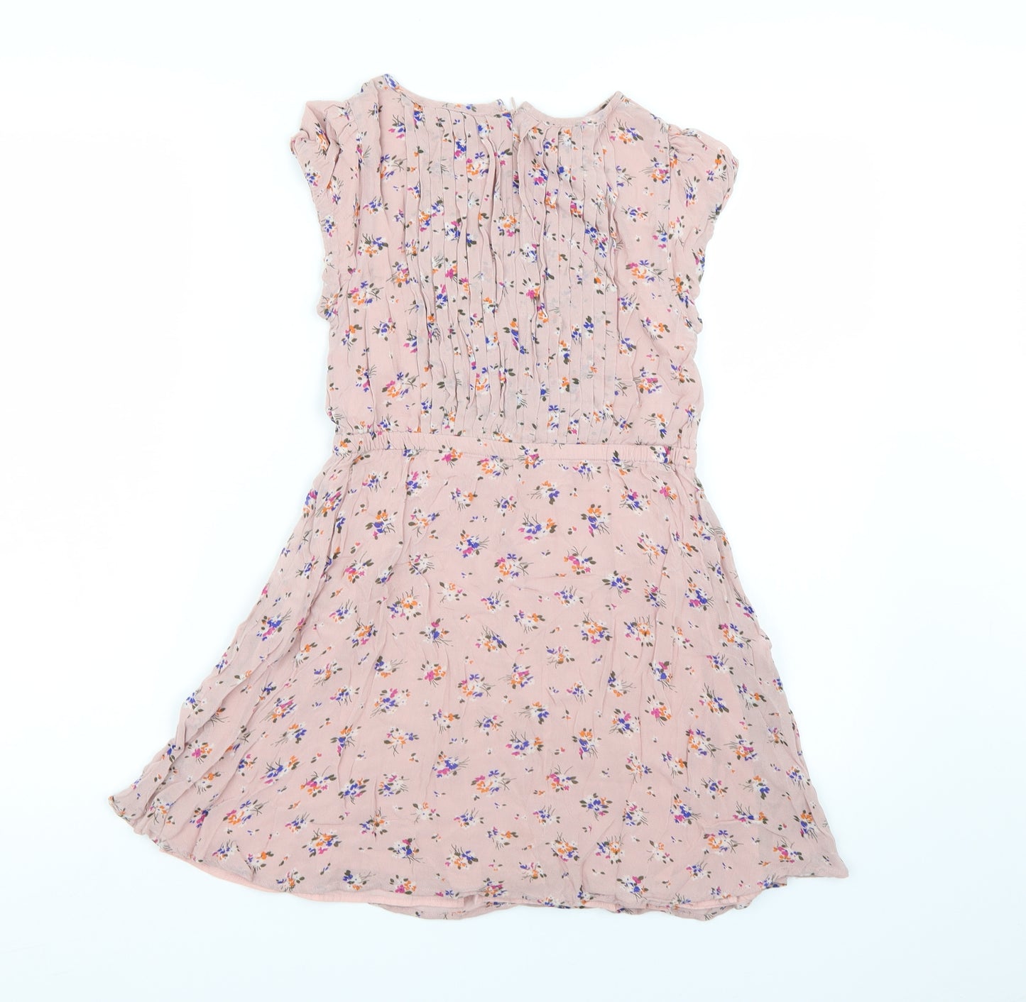 Jonnie B Girls Pink Floral  T-Shirt Dress  Size 9-10 Years