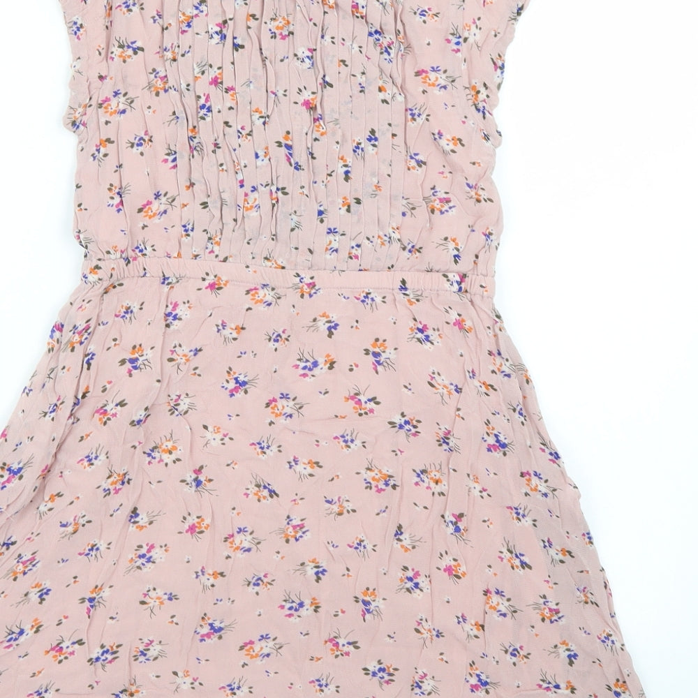 Jonnie B Girls Pink Floral  T-Shirt Dress  Size 9-10 Years