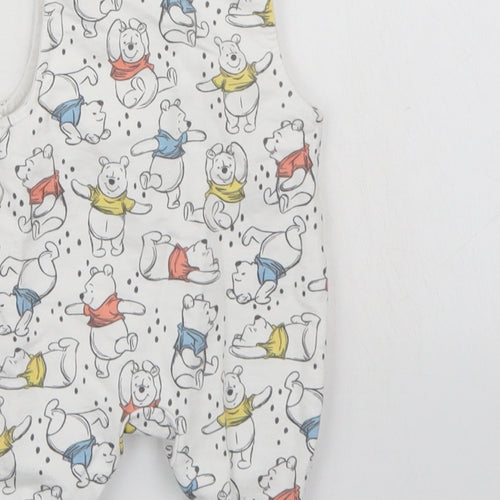 Disney Baby White   Romper One-Piece Size Newborn  - Winnie The Pooh