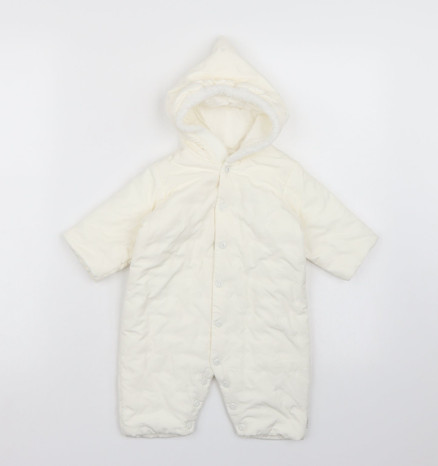 baby mexx Baby White   Basic Coat Snowsuit Size 0-3 Months