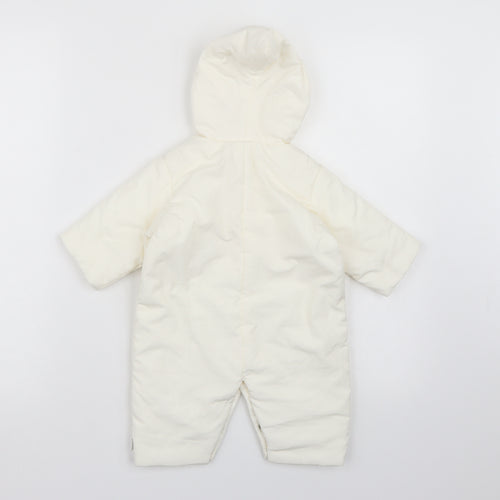 baby mexx Baby White   Basic Coat Snowsuit Size 0-3 Months