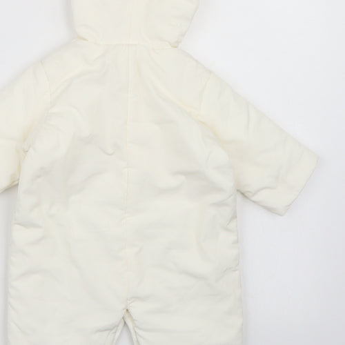 baby mexx Baby White   Basic Coat Snowsuit Size 0-3 Months
