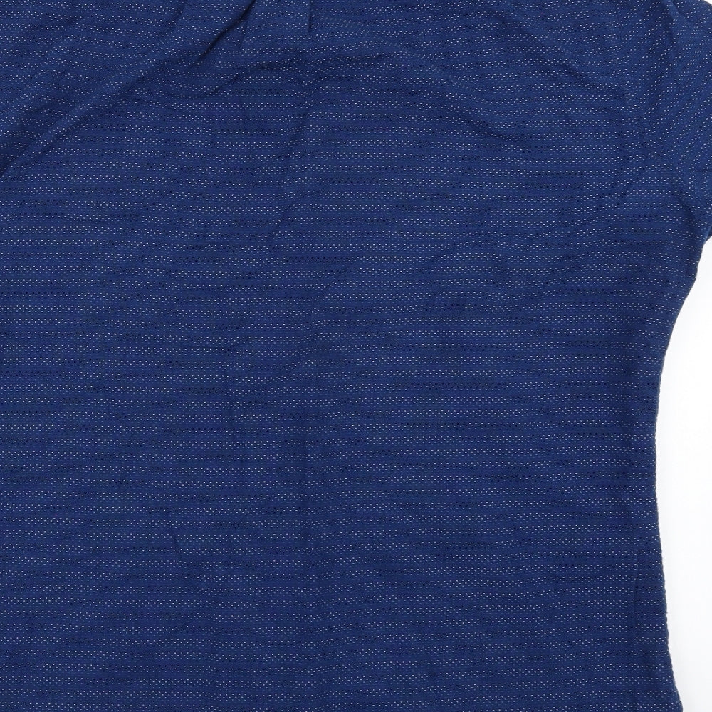 NEXT Mens Blue Striped   Button-Up Size XL