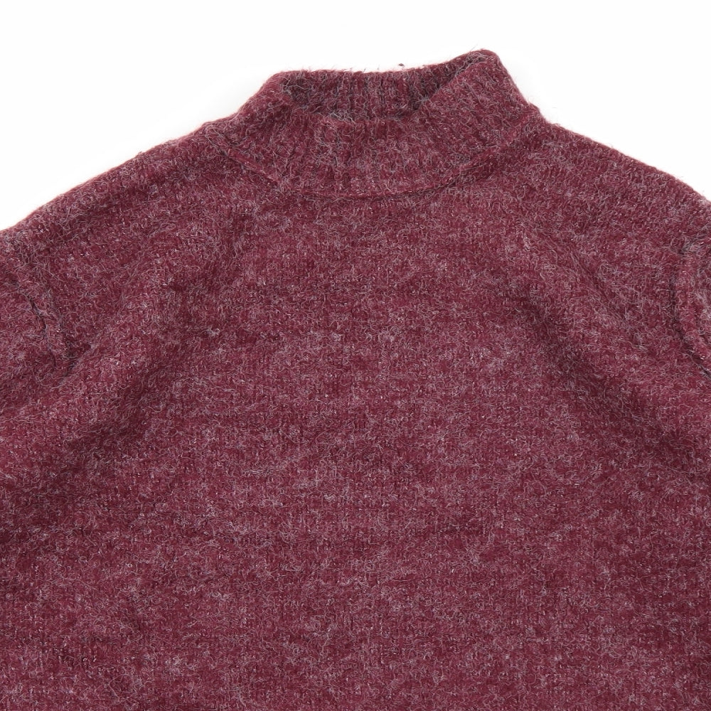 Farrell Mens Purple  Knit Pullover Jumper Size 2XL