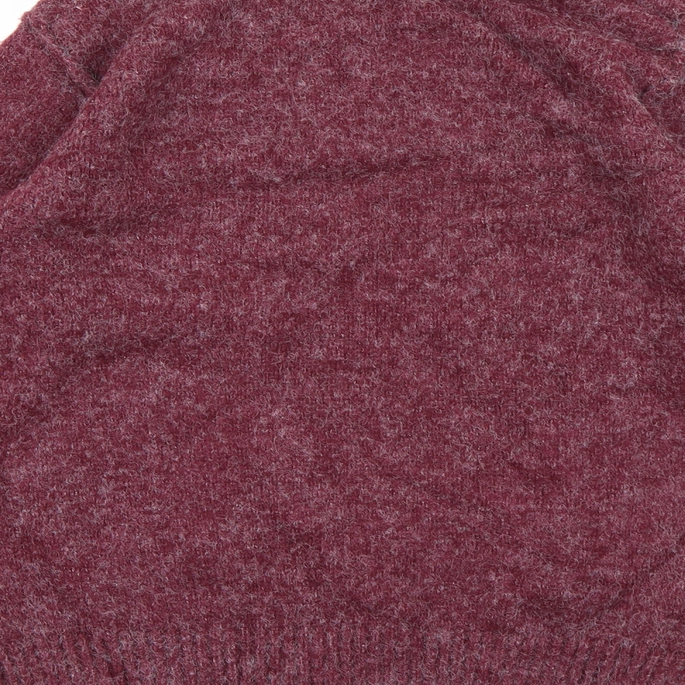 Farrell Mens Purple  Knit Pullover Jumper Size 2XL