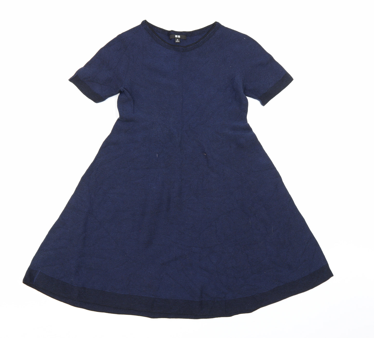 UNI QLO Womens Blue  Knit T-Shirt Dress  Size S