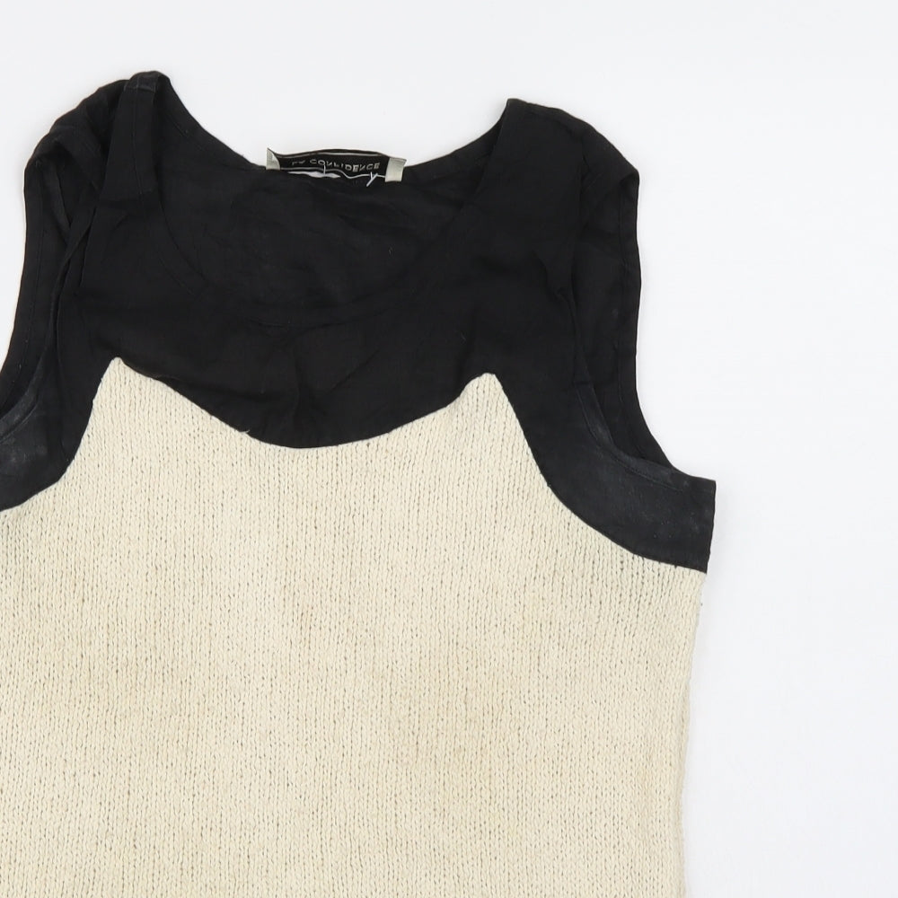 La Confidence Womens Beige  Knit Pullover Jumper Size L
