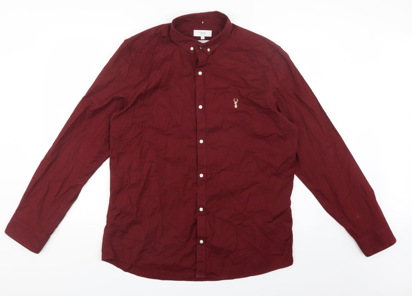 NEXT Mens Red    Dress Shirt Size XL