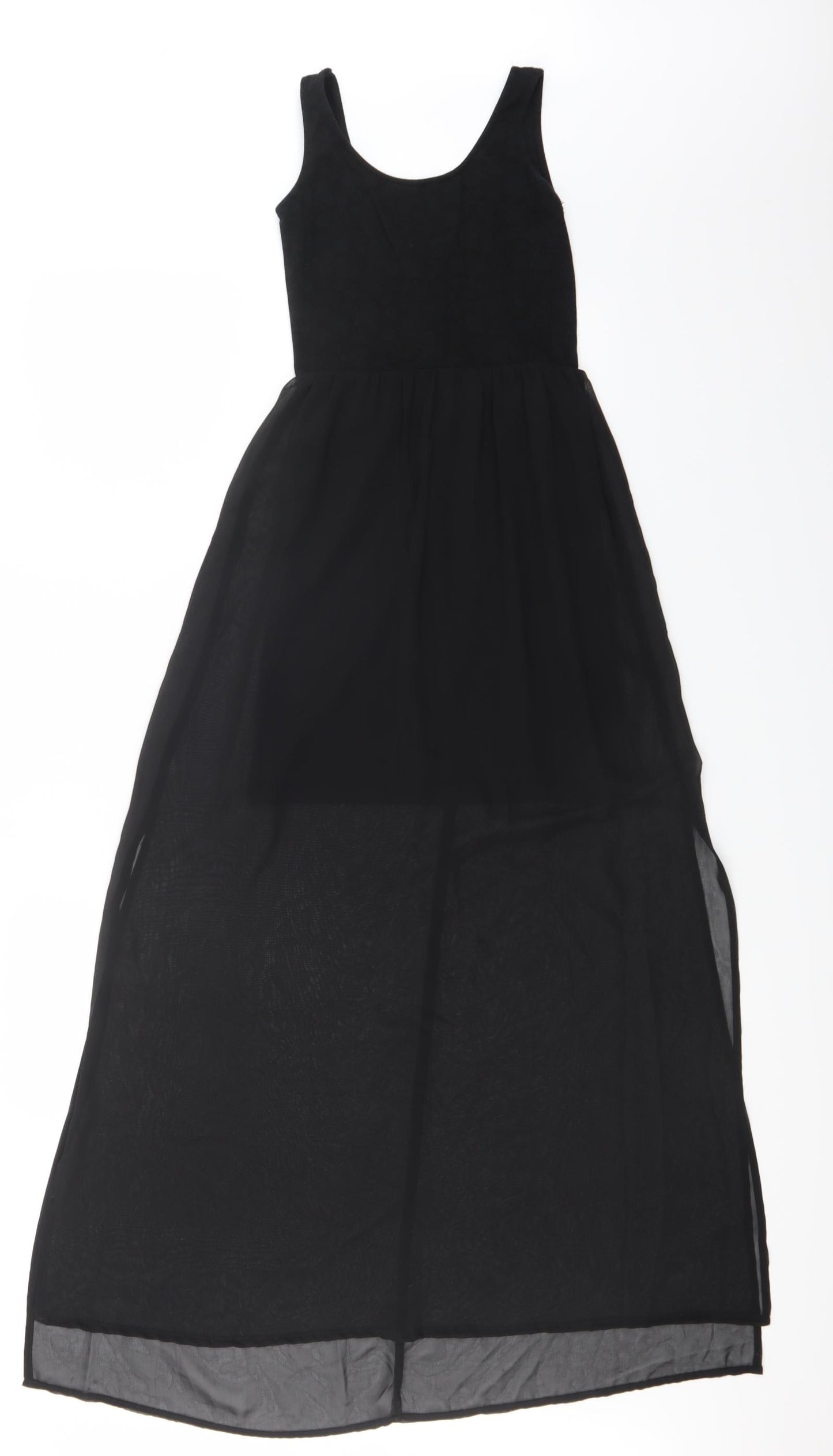 H&M Womens Black   Skater Dress  Size 4