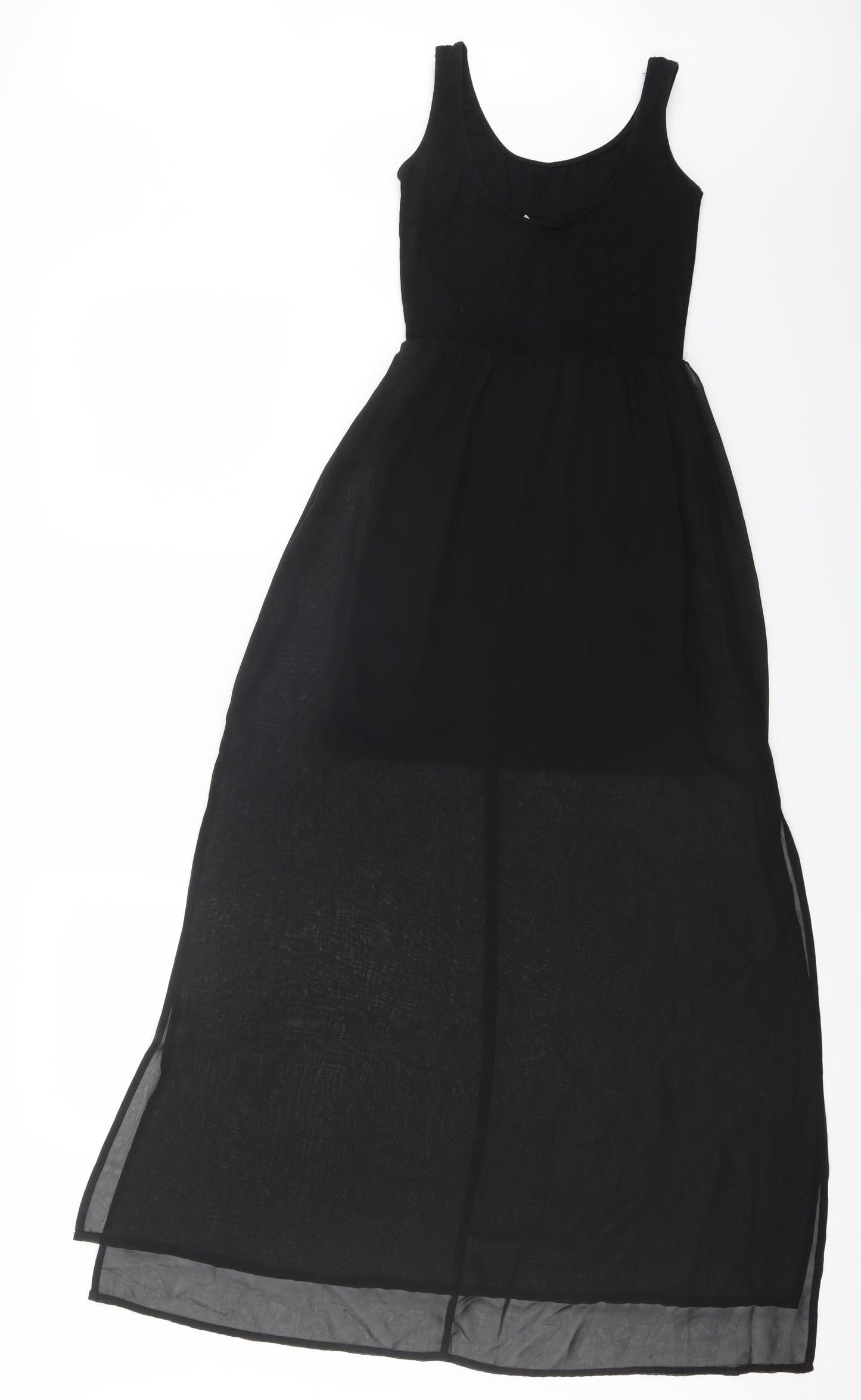 H&M Womens Black   Skater Dress  Size 4
