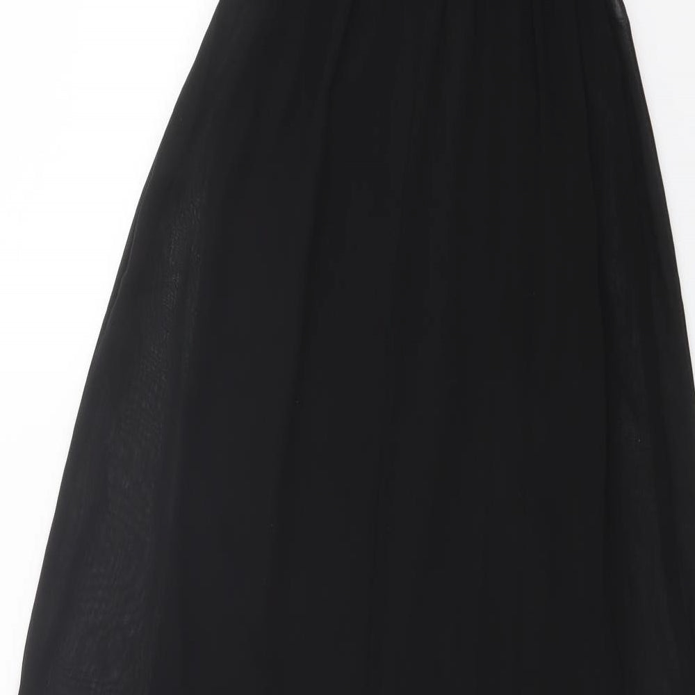 H&M Womens Black   Skater Dress  Size 4