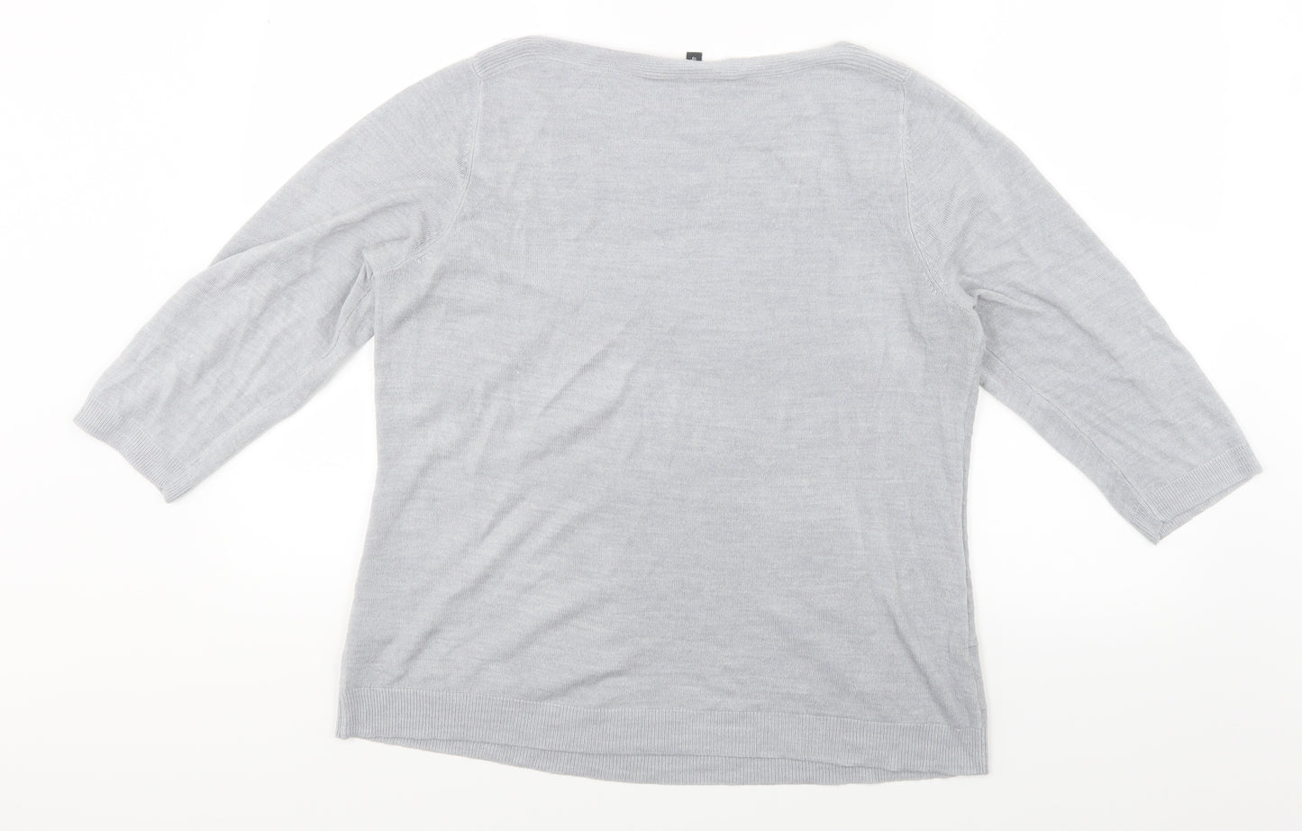Bonmarché Womens Grey   Pullover Jumper Size 18