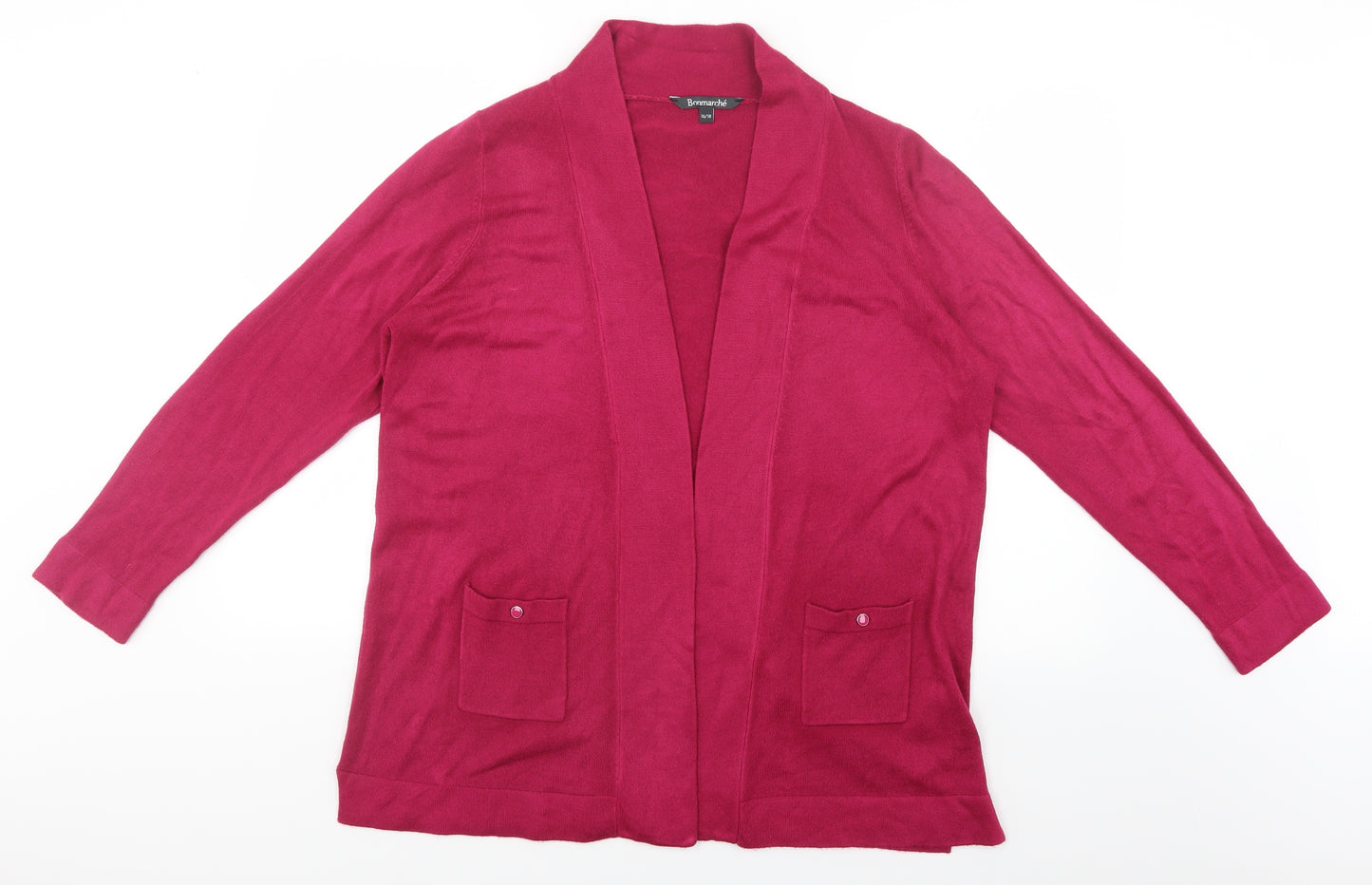 Bonmarché Womens Pink   Cardigan Jumper Size 16