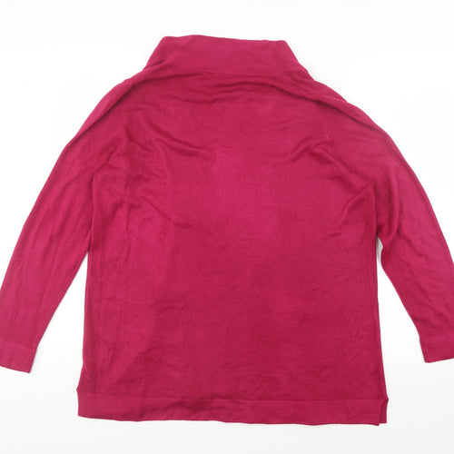 Bonmarché Womens Pink   Cardigan Jumper Size 16