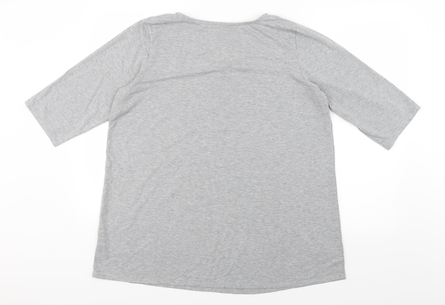 George Womens Grey   Basic T-Shirt Size 18