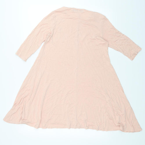 Boohoo Womens Pink   Tunic T-Shirt Size 10