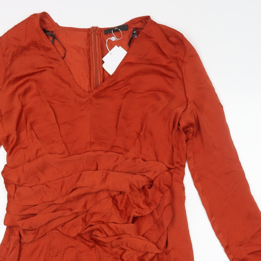 Missguided Womens Orange   Shift  Size 18