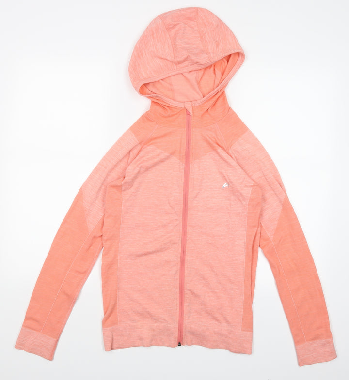 F&F Womens Orange Full Zip Jumper Size L
