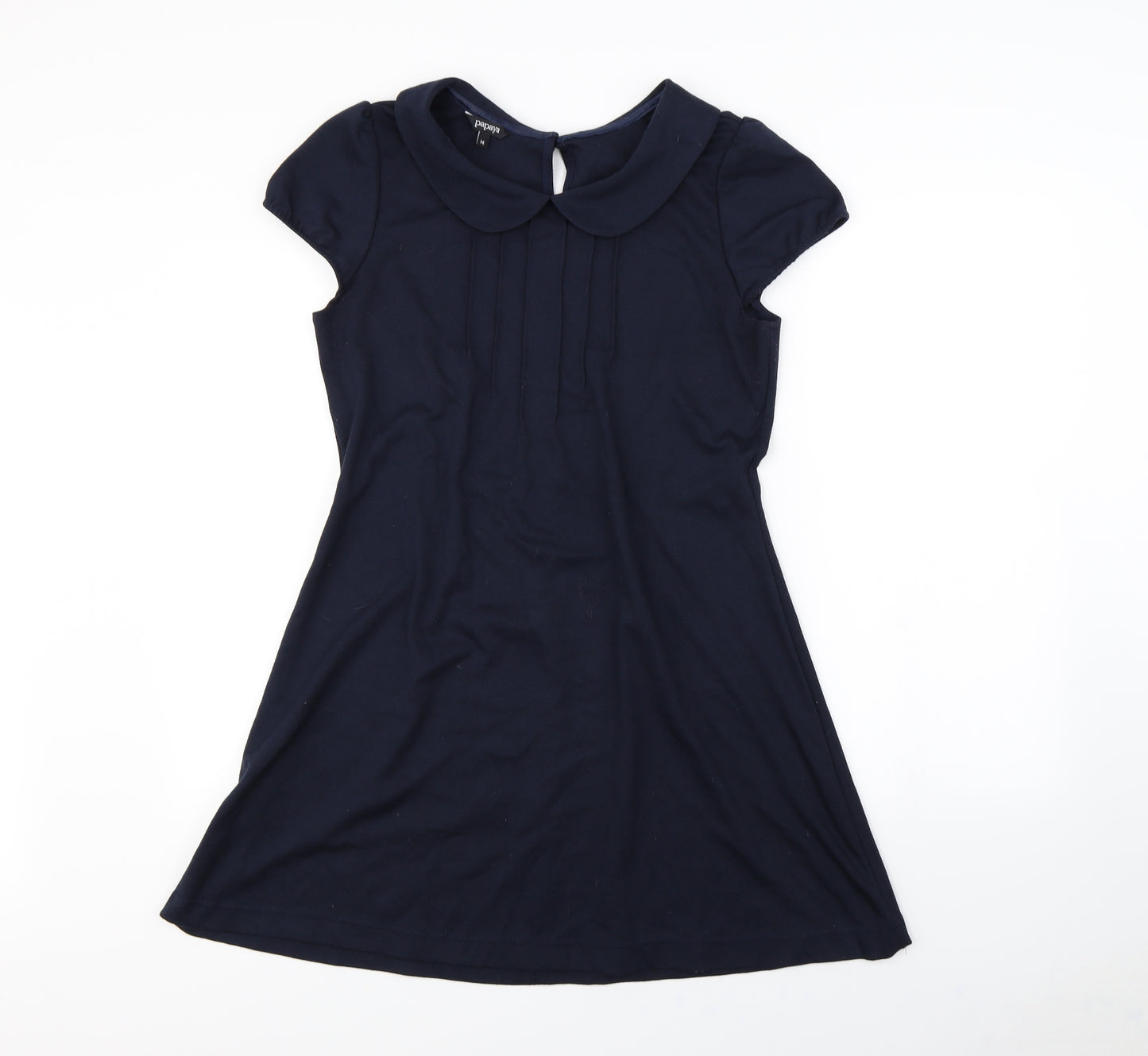 Papaya Womens Blue   Sheath  Size 14