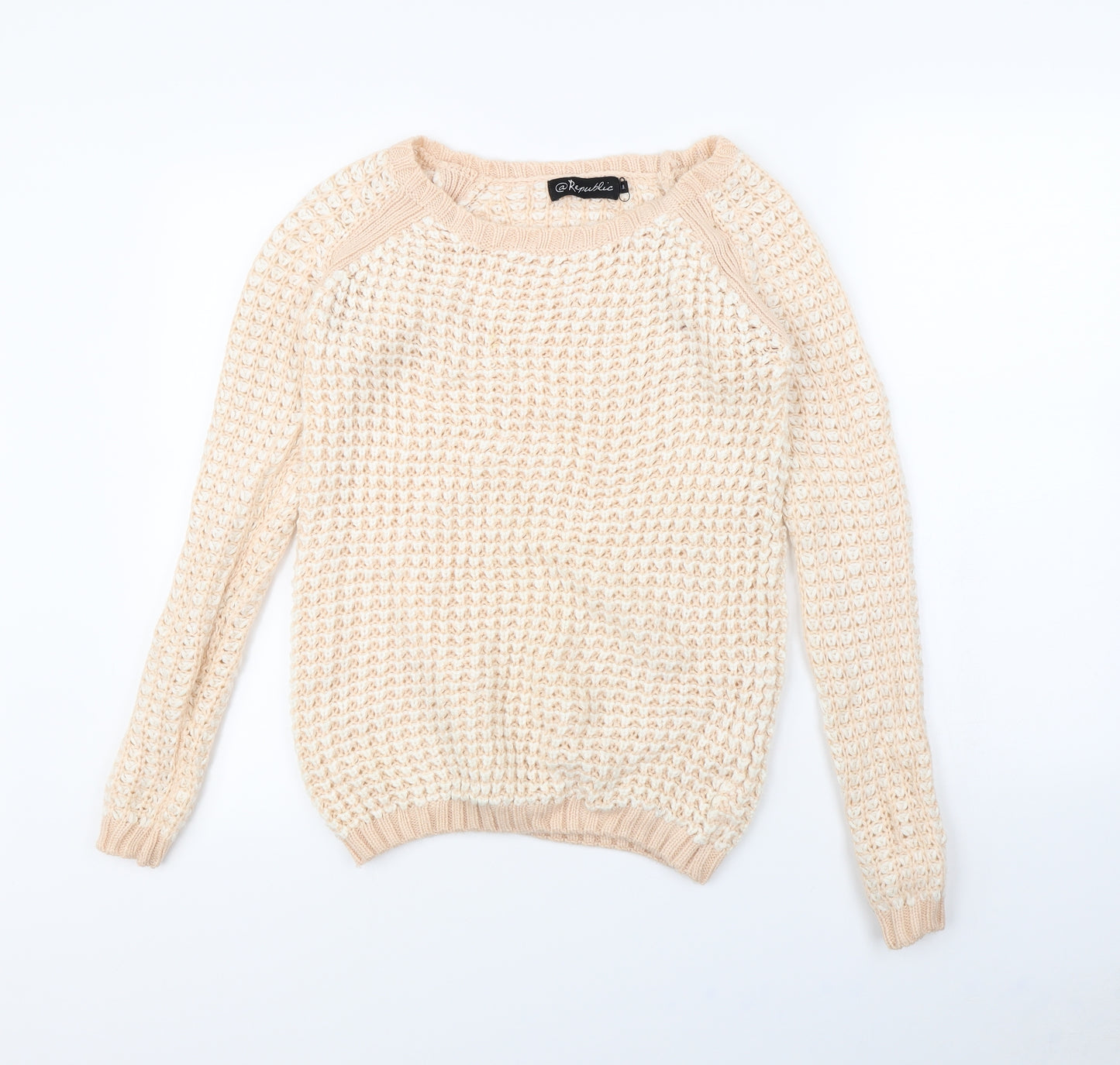 Republic Womens Orange   Pullover Jumper Size 8