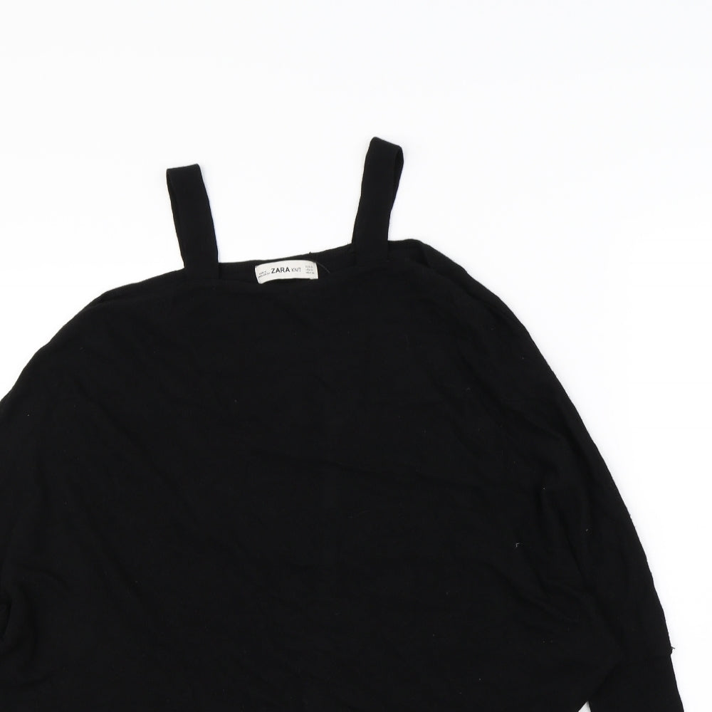 Zara Womens Black   Pullover Jumper Size S
