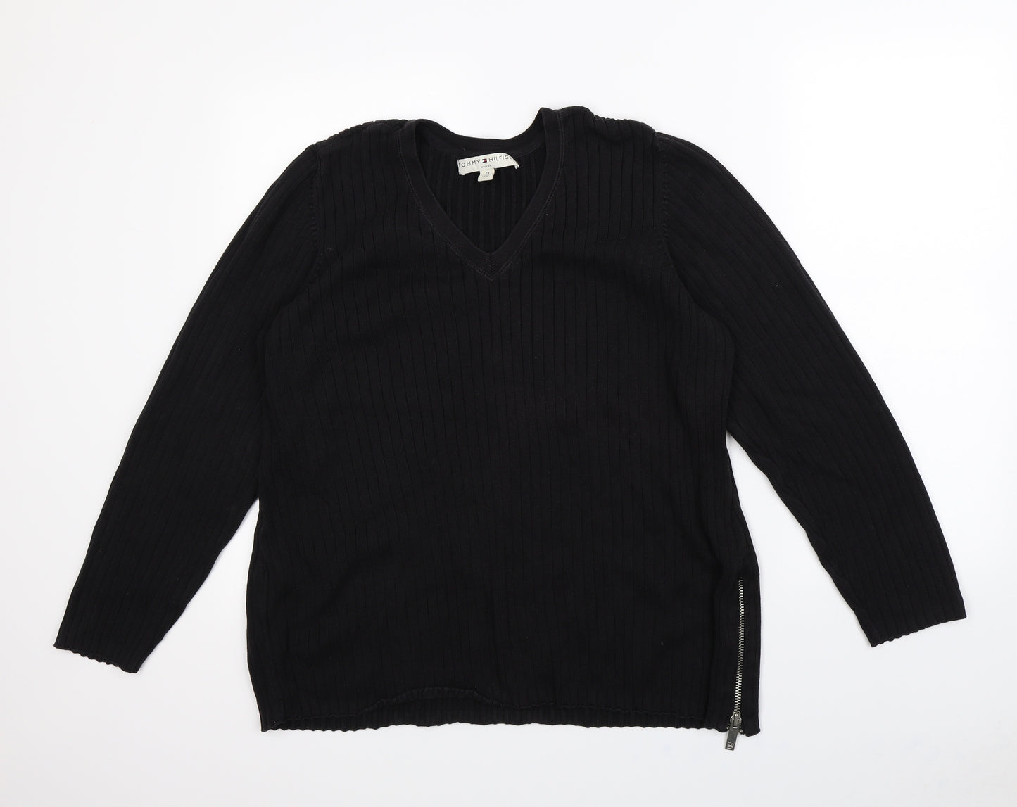 Tommy Hilfiger Womens Black   Pullover Jumper Size 2XL