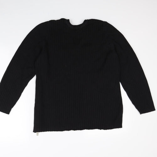 Tommy Hilfiger Womens Black   Pullover Jumper Size 2XL