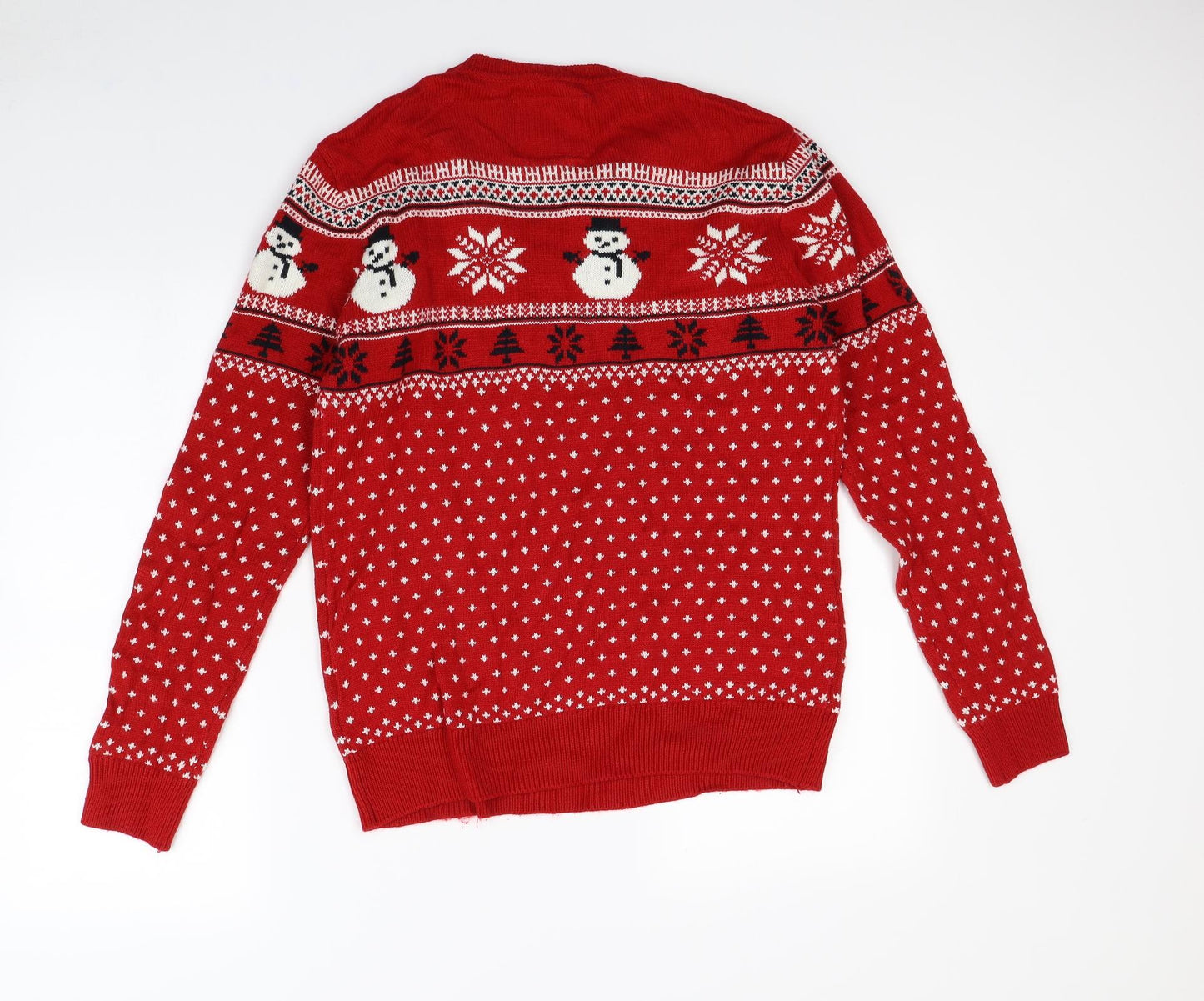 Red Herring Mens Red   Pullover Jumper Size M  - Christmas jumper