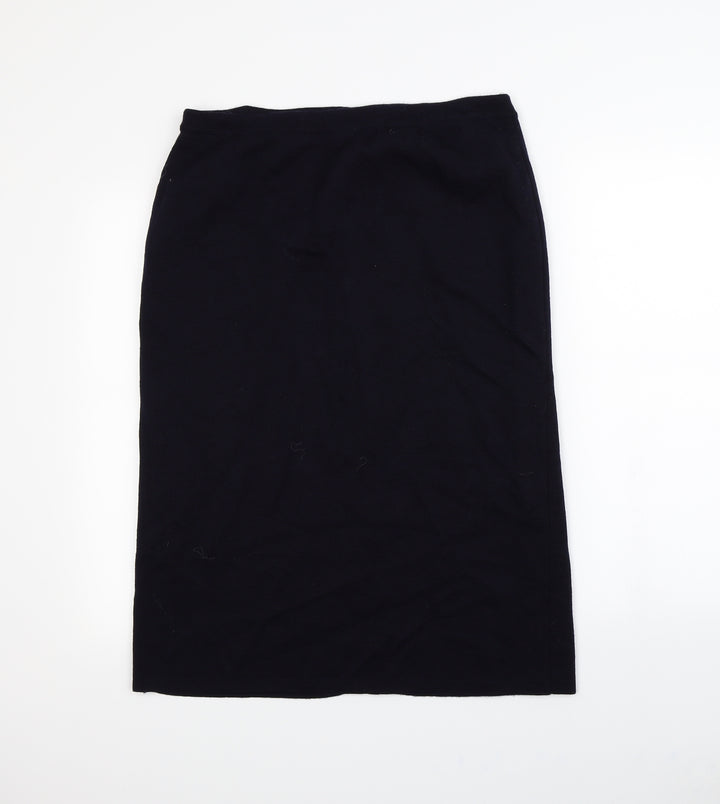 Preworn Womens Blue   Straight & Pencil Skirt Size 34 in