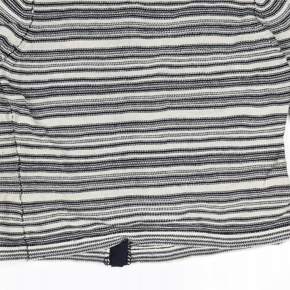 Alex & co Womens Beige Striped  Cardigan Jumper Size 14
