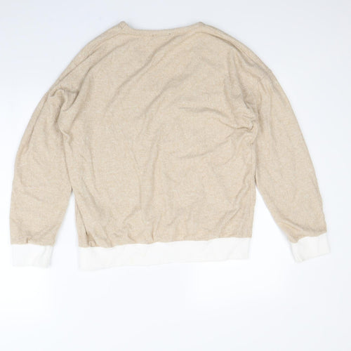 Boohoo Womens Beige   Pullover Jumper Size L