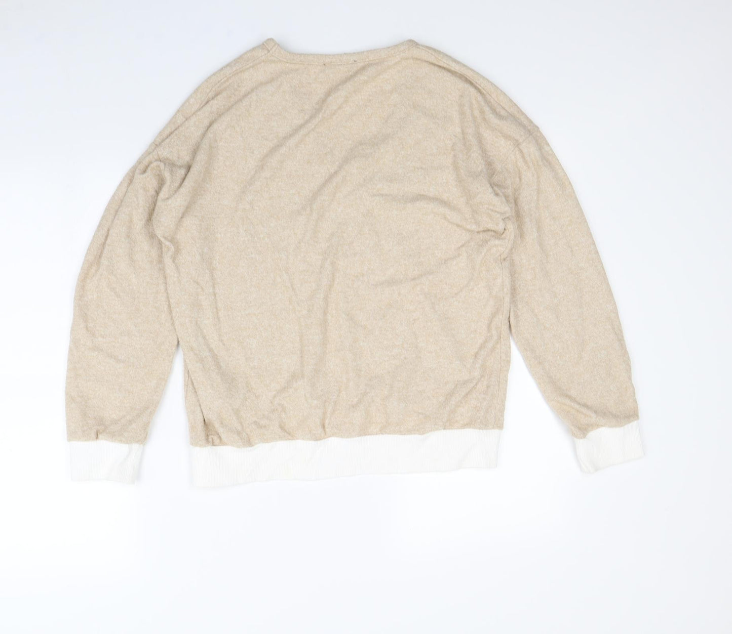 Boohoo Womens Beige   Pullover Jumper Size L
