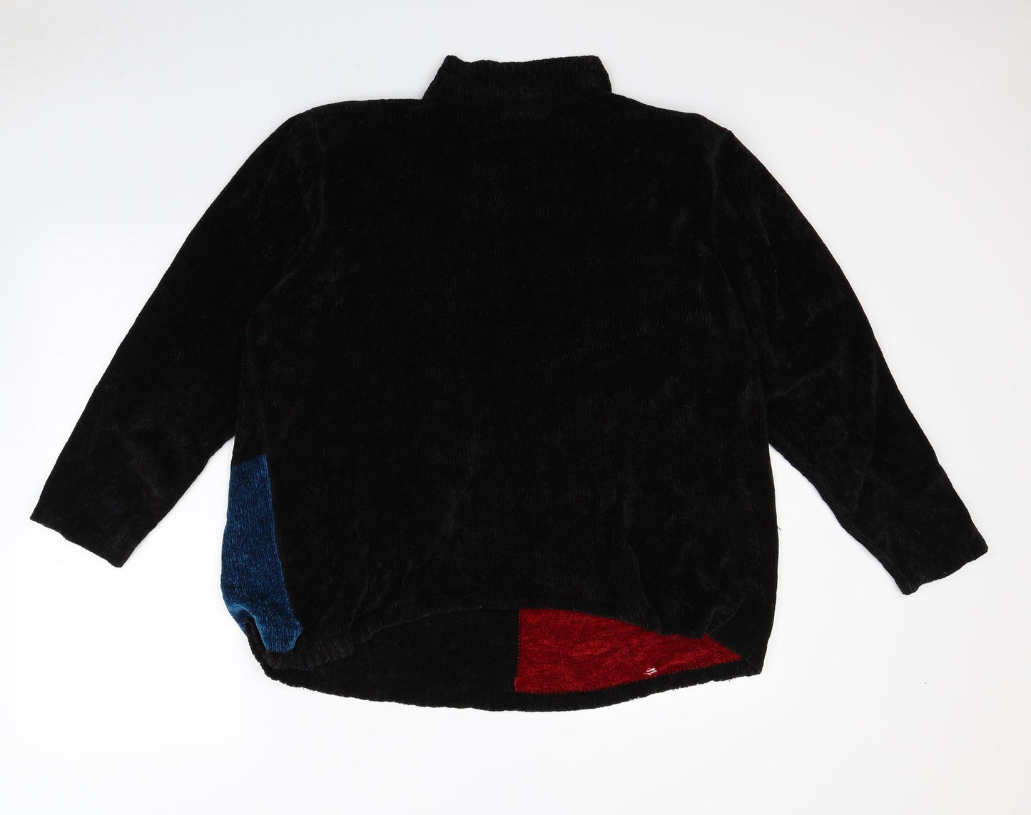 Alfred Dunner Womens Black   Pullover Jumper Size XL  - Shoulder Pads