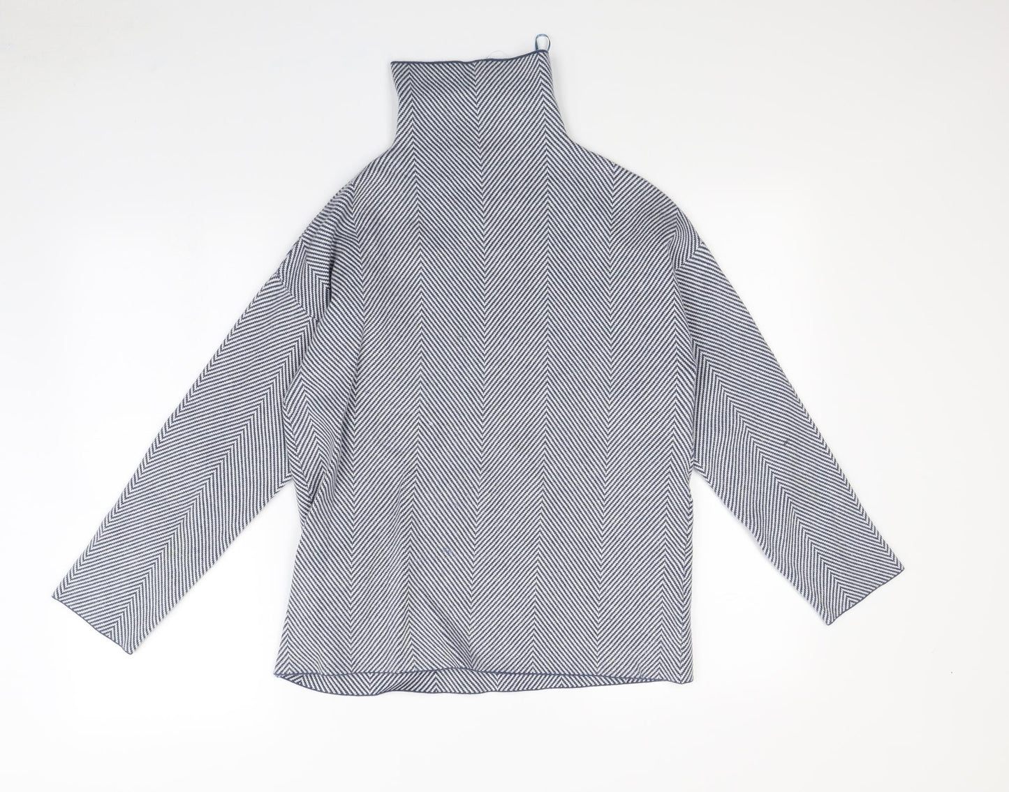 Preworn Womens Blue Striped  Pullover Jumper Size 10