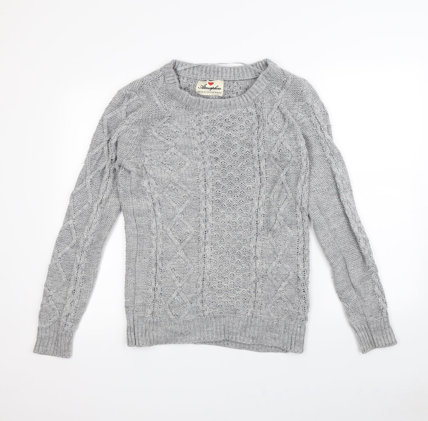 Atmosphere Womens Grey   Pullover Jumper Size 12
