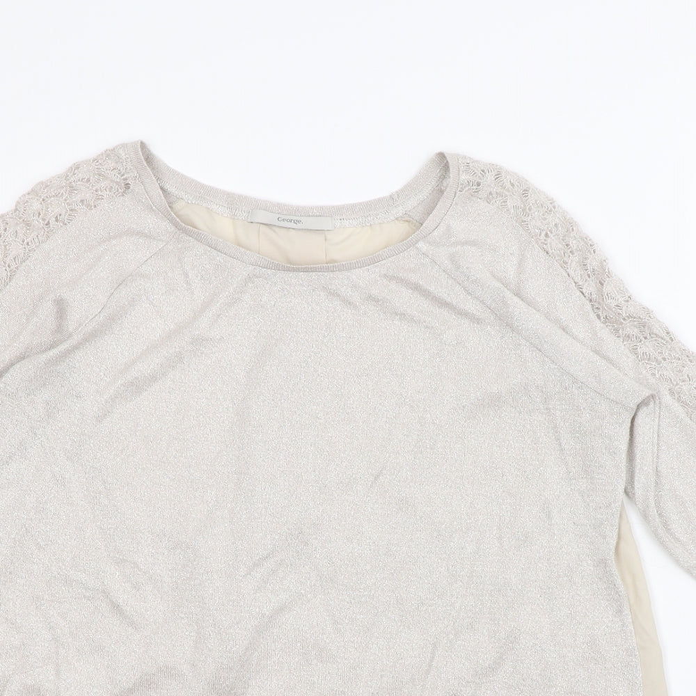 George Womens Ivory   Pullover Jumper Size 12