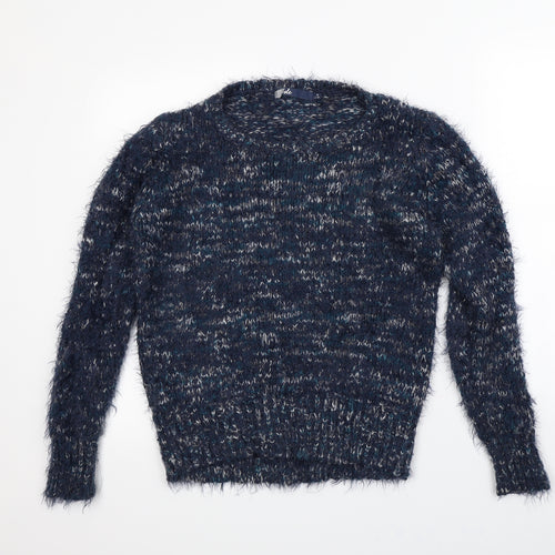 Isle Womens Blue   Pullover Jumper Size M