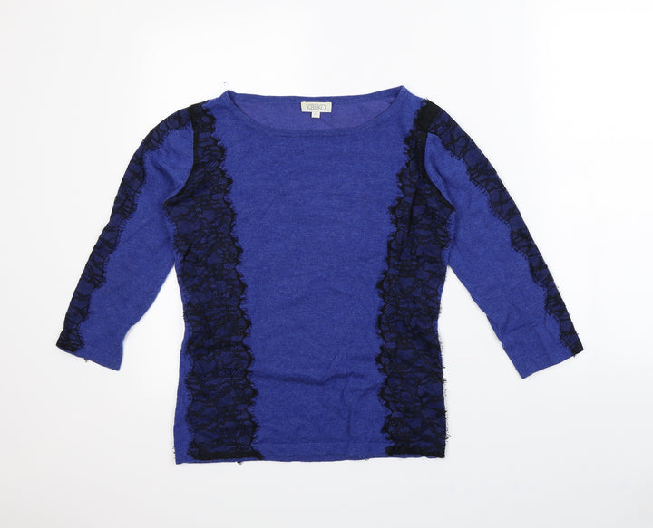 Kaliko Womens Blue Pullover Sweatshirt Size 12