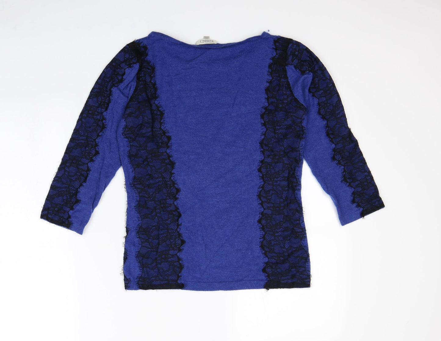 Kaliko Womens Blue   Pullover Sweatshirt Size 12