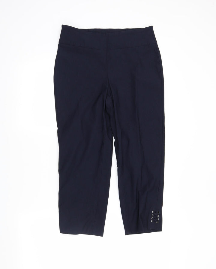 Denver Hayes Womens Blue   Pedal Pusher Trousers Size 6 L21 in