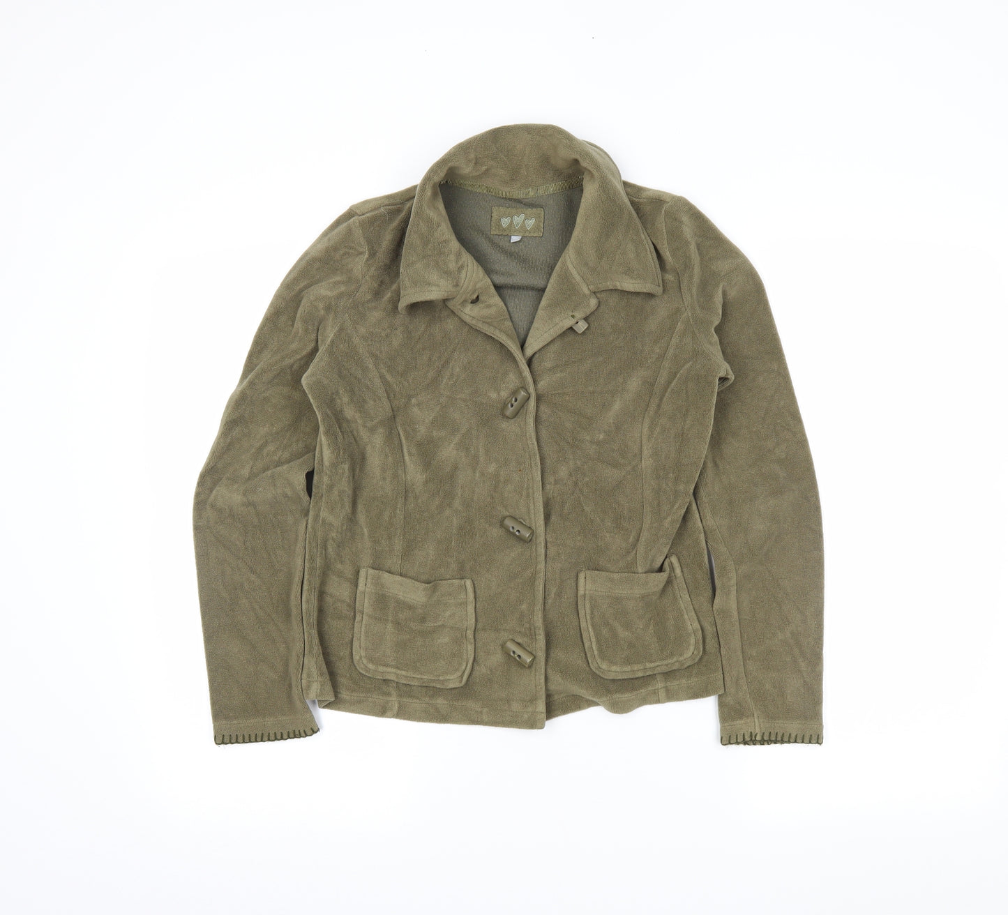 M&S Womens Green   Jacket Coatigan Size M