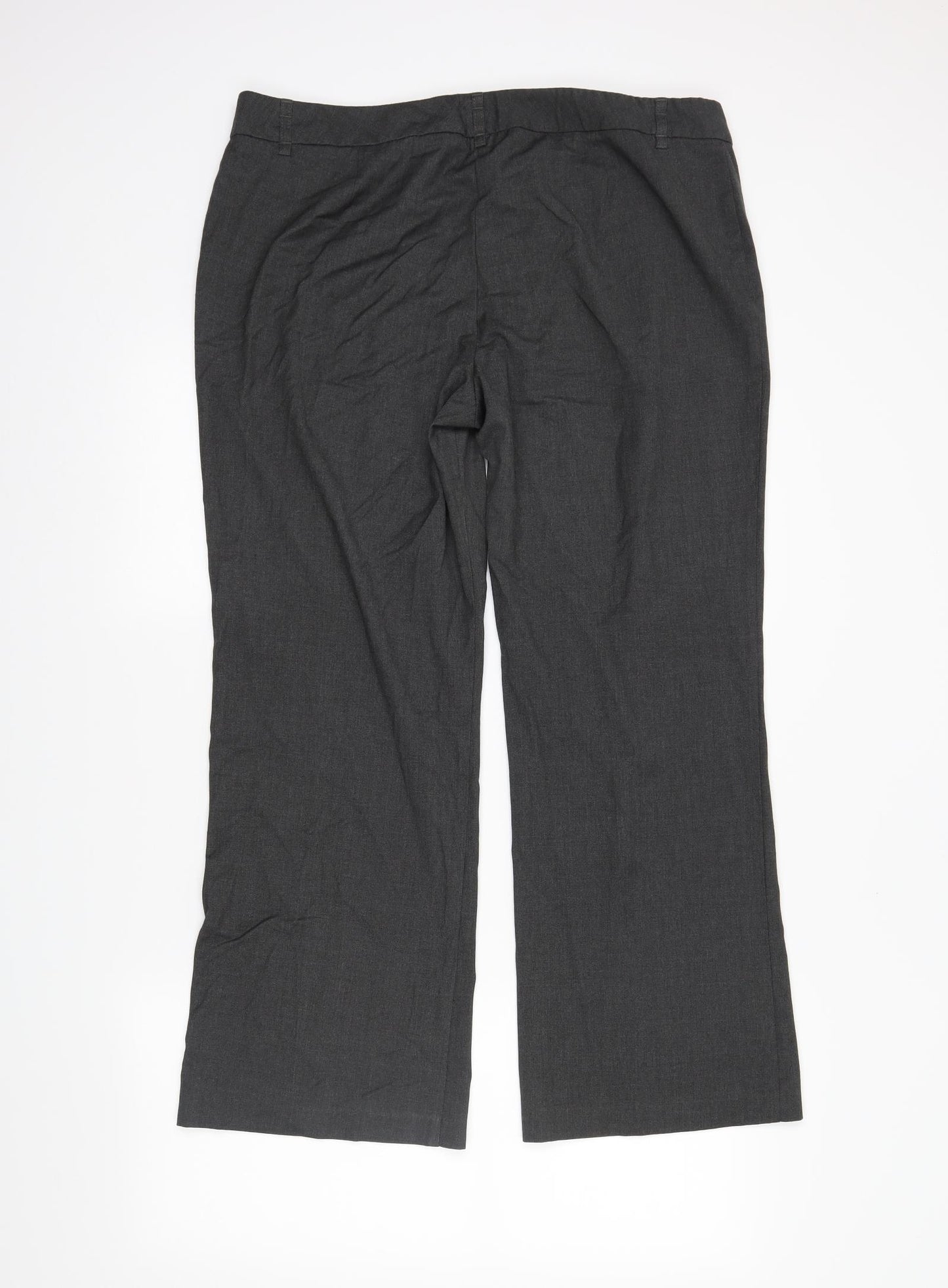 M&S Womens Grey   Trousers  Size 16 L29 in