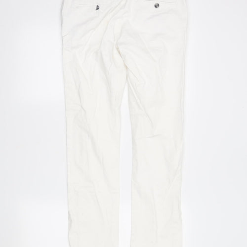 DenimCo Womens White  Denim Straight Jeans Size 30 in L29 in